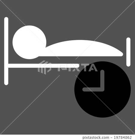 Sleep Time Flat Icon 19784862