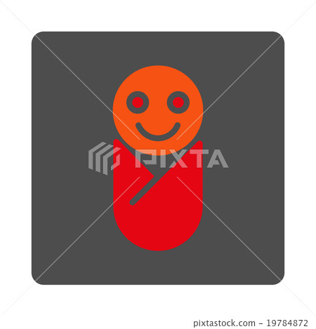 Baby Rounded Square Button 19784872