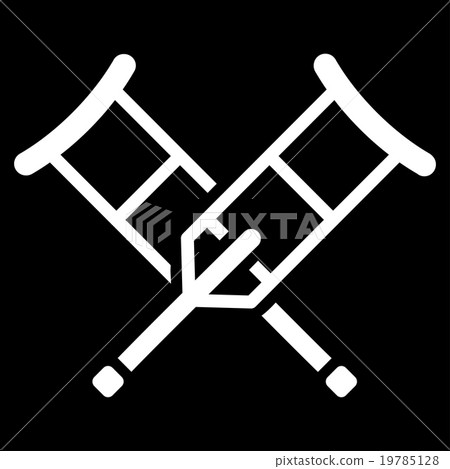Crutches Flat Icon Crutches Flat Icon 19785128