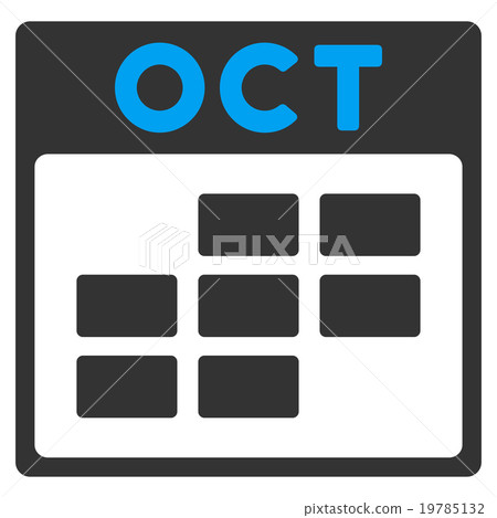 October Flat Icon 19785132