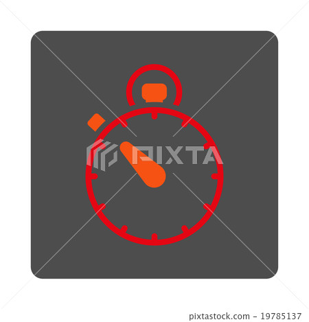 Stopwatch Rounded Square Button Stopwatch Rounded Square Button 19785137