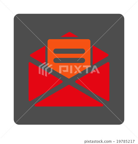 Open Mail Rounded Square Button Open Mail Rounded Square Button 19785217
