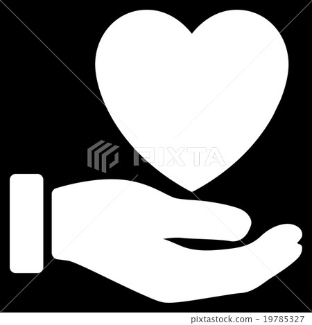 Heart Charity Flat Icon 19785327