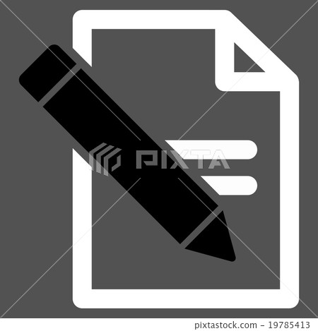 Edit Records Flat Icon 19785413