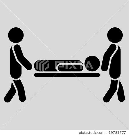 Patient Stretcher Flat Icon Patient Stretcher Flat Icon 19785777