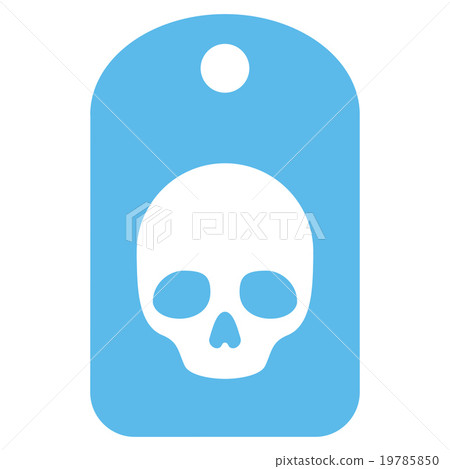 Skull Label Icon Skull Label Icon 19785850