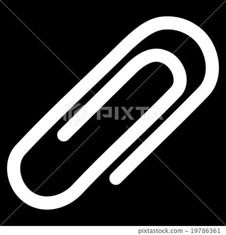 Paperclip Flat Icon 19786361