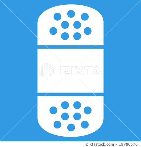Plaster Flat Icon 19786576