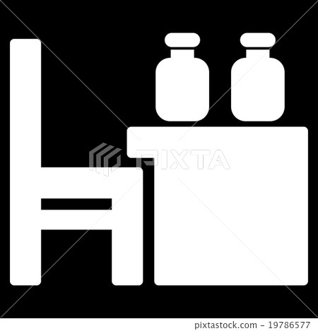 Apothecary Table Flat Icon Apothecary Table Flat Icon 19786577