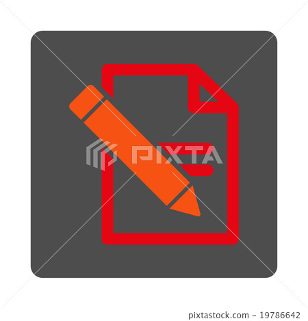 Edit Records Rounded Square Button - Stock Illustration [19786642] - PIXTA