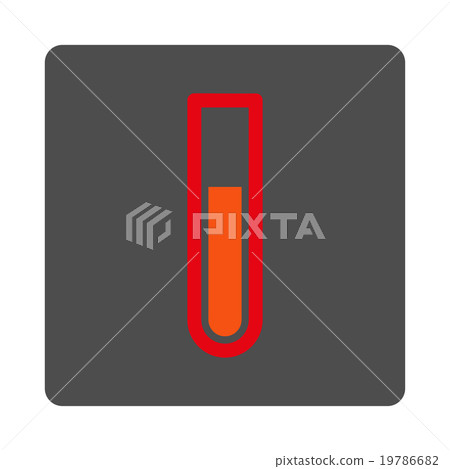 Analysis Tube Rounded Square Button 19786682