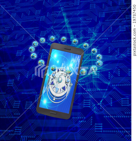 Access to stock market with smartphone 19787450