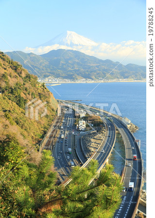 Fuji seen from the passed pass Fuji seen from the passed pass 19788245