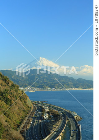 Fuji seen from the passed pass 19788247