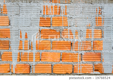 closeup orange horizontal textured brick closeup orange horizontal textured brick 19788524