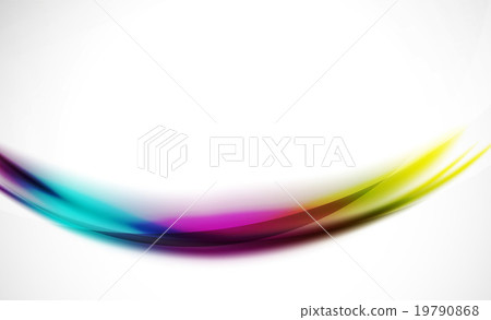 Colorful wave line, abstract background with light 19790868
