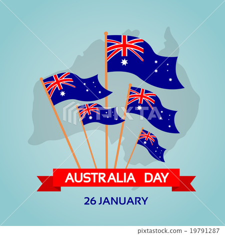 Australia Day National Flag Flat 19791287