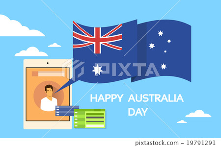 Tablet Computer Australia Day National Flag Tablet Computer Australia Day National Flag 19791291