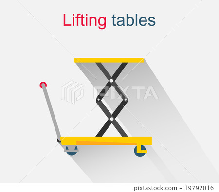 Lifting Tables Icon Design Style 19792016