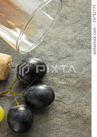 grapes and wine glass grapes and wine glass 19792775