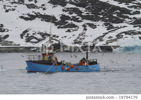 Fishing boats in Greenland Fishing boats in Greenland 19794176