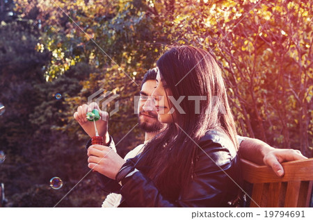 couple in park couple in park 19794691