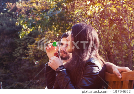 couple in park couple in park 19794692