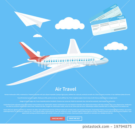 Air travel concept flying plane Air travel concept flying plane 19794875