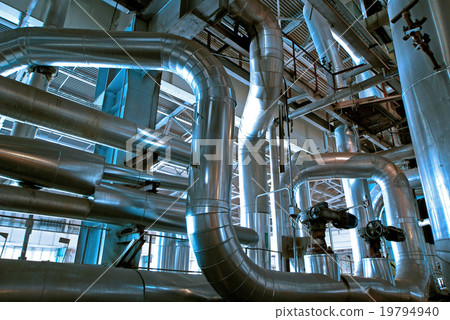Industrial zone, Steel pipelines and cables Industrial zone, Steel pipelines and cables 19794940