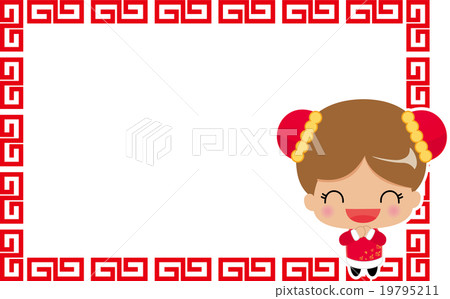 Chinese style message frame 19795211
