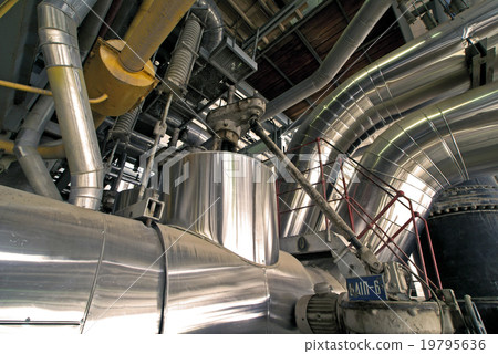 Industrial zone, Steel pipelines and cables 19795636