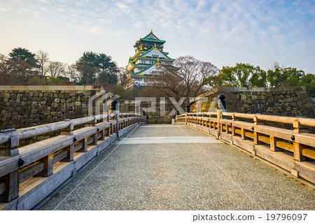Osaka Castle landmark of Osaka in Japan 19796097