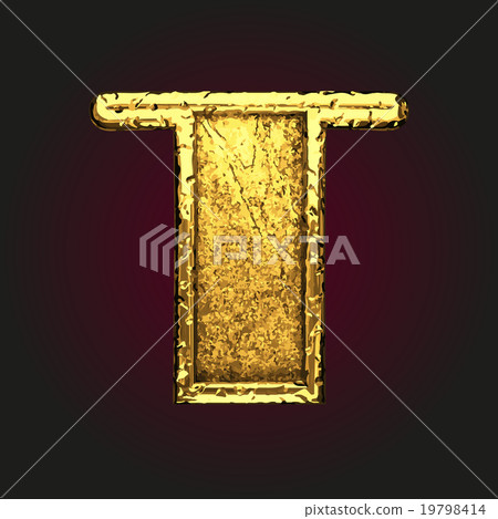 t vector golden letter - Stock Illustration [19798414] - PIXTA