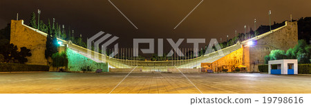 Panathenaic Stadium in Athens at night - Greece Panathenaic Stadium in Athens at night - Greece 19798616
