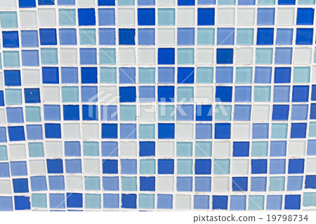 Blue tile wall background Blue tile wall background 19798734
