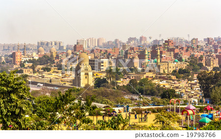 View of Cairo from Al-Azhar Park - Egypt 19798766
