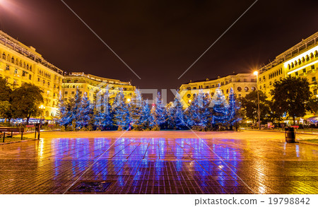 Christmas trees on Aristotelous Square 19798842