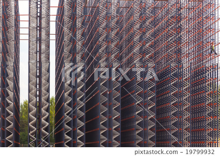 Metal construction on the sky background 19799932