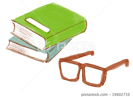 書籍和眼鏡 19802710