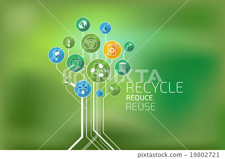 Ecology Infographic. Recycle, Reduce, Reuse - Stock Illustration ...