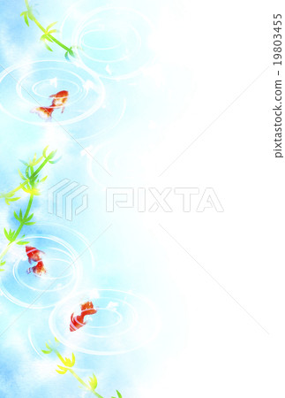 金魚和水生植物 19803455