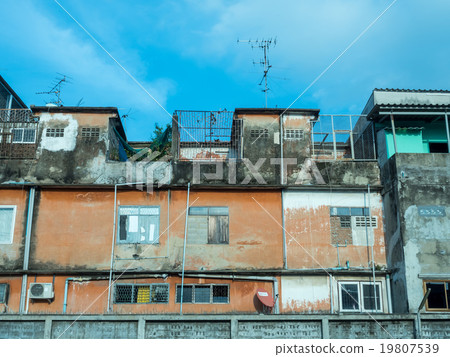 Old resident buildings in Bangkok Old resident buildings in Bangkok 19807539