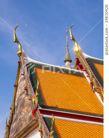 Delicate Thai art of roof of Thai temple Delicate Thai art of roof of Thai temple 19810426