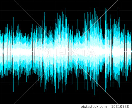 Abstract digital sound wave background. 19810588