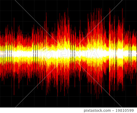 Abstract digital sound wave background. 19810599