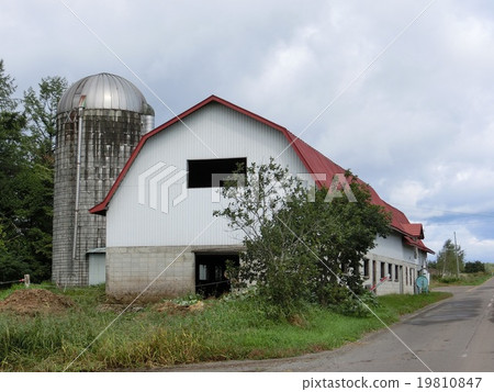 Scenery with farms in the Tokachi region of Hokkaido Scenery with farms in the Tokachi region of Hokkaido 19810847