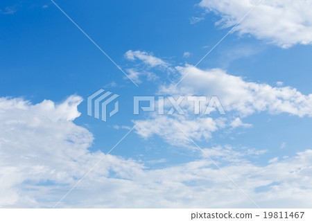 cloud on clear blue sky 19811467