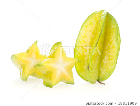 carambola, star fruit isolated on white background carambola, star fruit isolated on white background 19811909