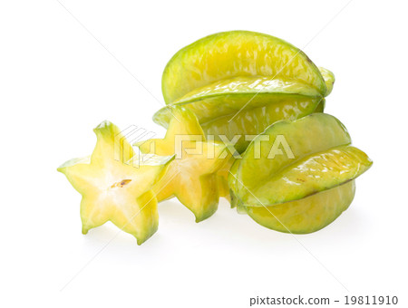 carambola, star fruit isolated on white background 19811910
