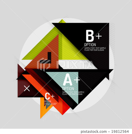 Paper style abstract geometric shapes with Paper style abstract geometric shapes with 19812564
